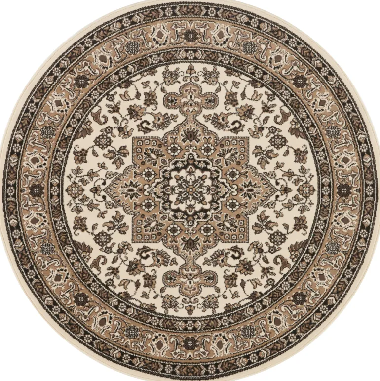 Vloerkleed Parun Tabriz Rond - beige