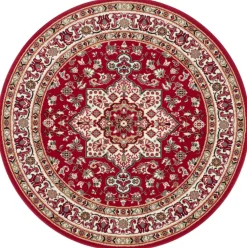 Vloerkleed Parun Tabriz Rond - rood