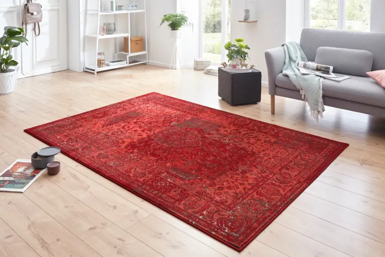 Vloerkleed Plume Rechthoekig - rood