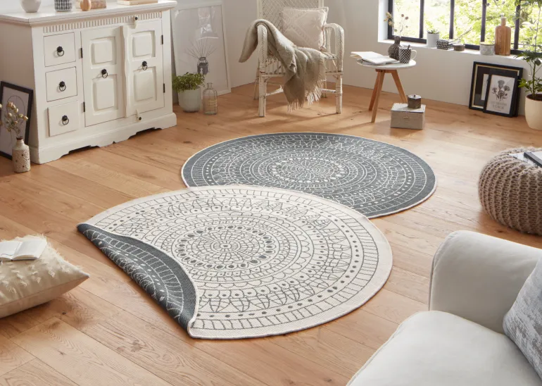 Vloerkleed Porto - grijs, creme