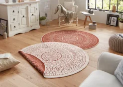 Vloerkleed Porto - terracotta cotta creme