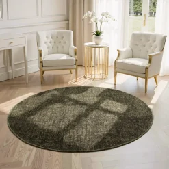 Vloerkleed Prisma Rond - Groen