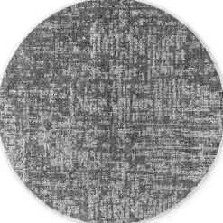 Vloerkleed Prisma Rond - Zilvergrijs