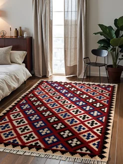 Vloerkleed Rami Rechthoekig - Creme Multicolor