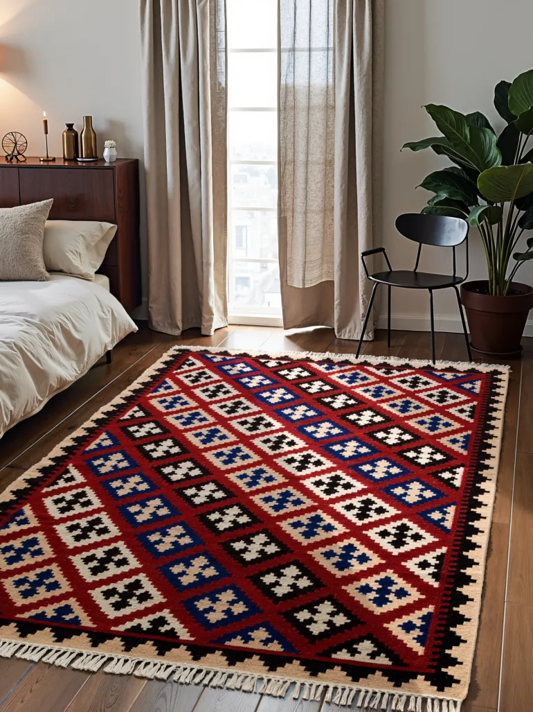 Vloerkleed Rami Rechthoekig - Creme Multicolor
