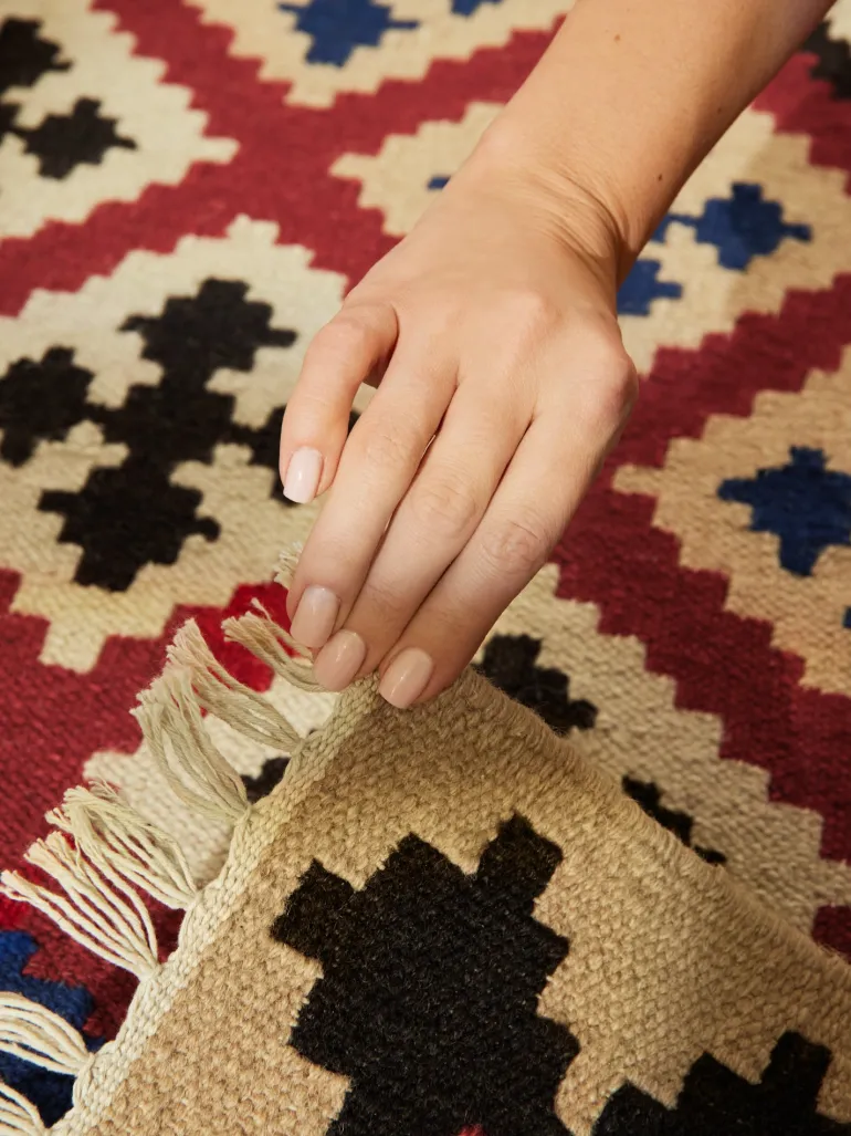 Vloerkleed Rami Rechthoekig - Creme Multicolor