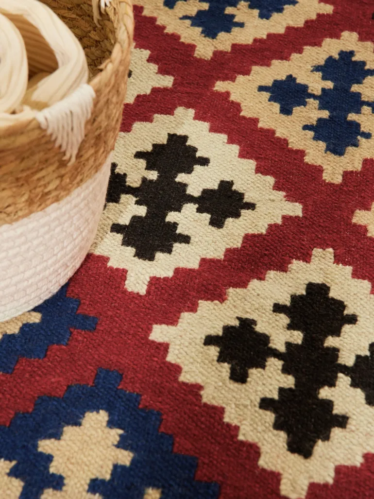 Vloerkleed Rami Rechthoekig - Creme Multicolor