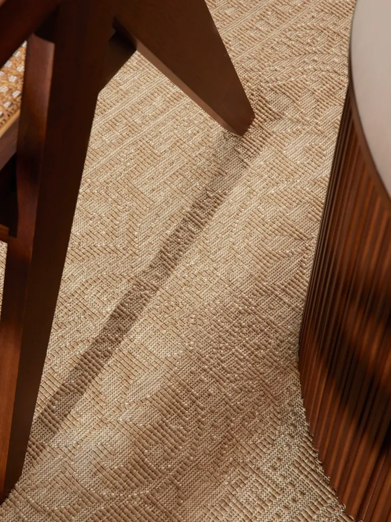 Vloerkleed Rosel Rechthoekig - Jute wit