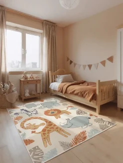 Vloerkleed Savanna Rechthoekig - Creme Multicolor
