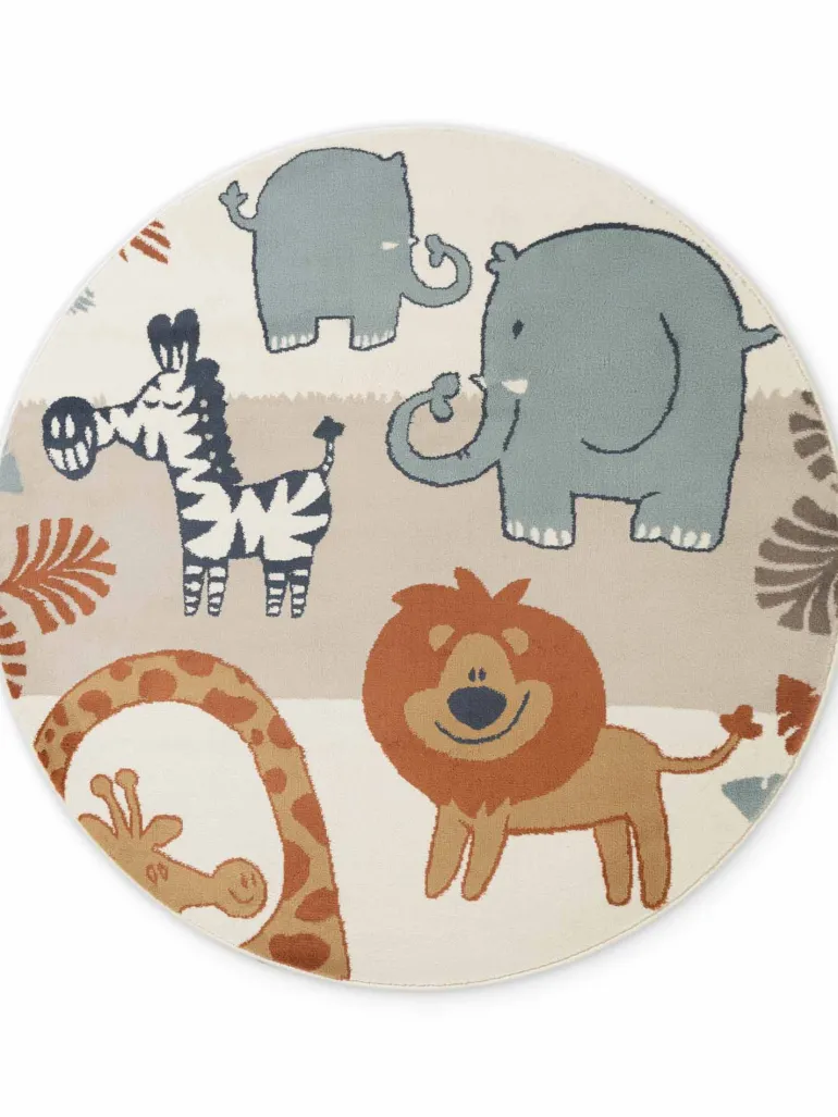 Vloerkleed Savanna Rond - Creme Multicolor