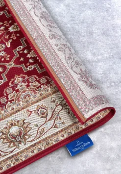 Vloerkleed Teppich Pierre Rechthoekig - Rood/Crème