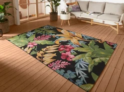 Vloerkleed Tropical Flowers Rechthoekig - Kleurrijk