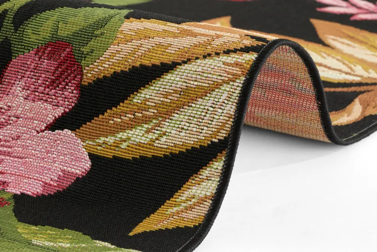 Vloerkleed Tropical Flowers Rechthoekig - Kleurrijk