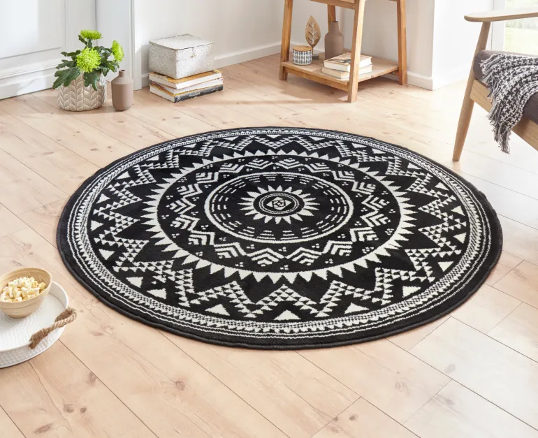 Vloerkleed Valencia - zwart