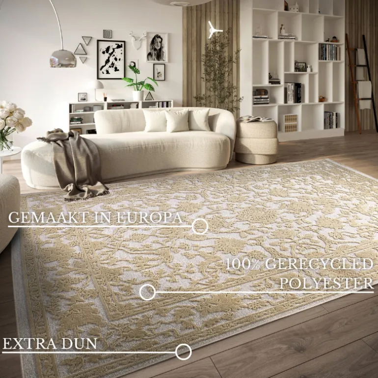 Vloerkleed Vintage Amber - Crème