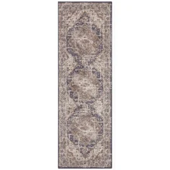 Vloerkleed Vintage Sand - Beige/Blauw