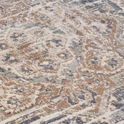 Vloerkleed Vintage Sand - Beige/Blauw