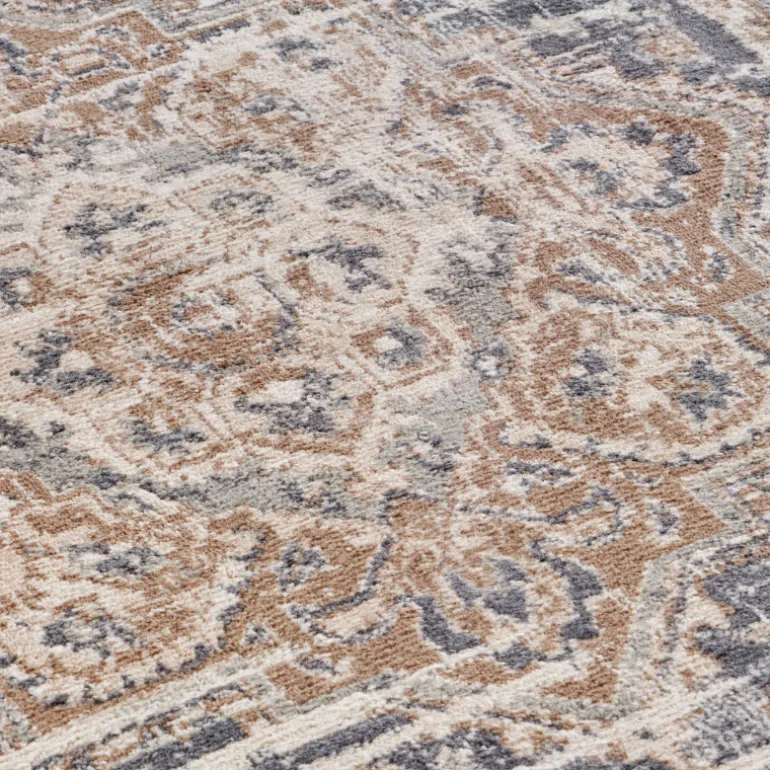 Vloerkleed Vintage Sand - Beige/Blauw