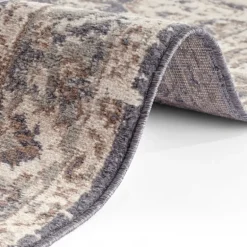 Vloerkleed Vintage Sand - Beige/Blauw