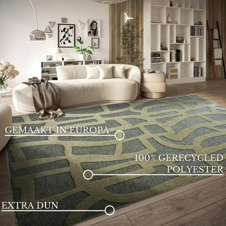 Vloerkleed Vintage Therese - Groen