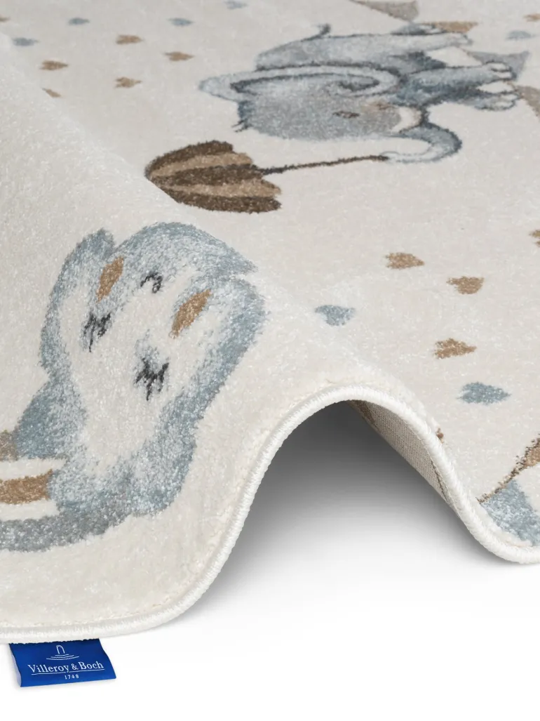 Vloerkleed Walk like an Elephant Rainbow Rond - Creme, veelkleurig