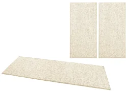 Vloerkleed Wolly Bedomranding - creme