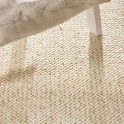 Vloerkleed Wool - Creme