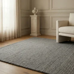 Vloerkleed Wool - Grijs