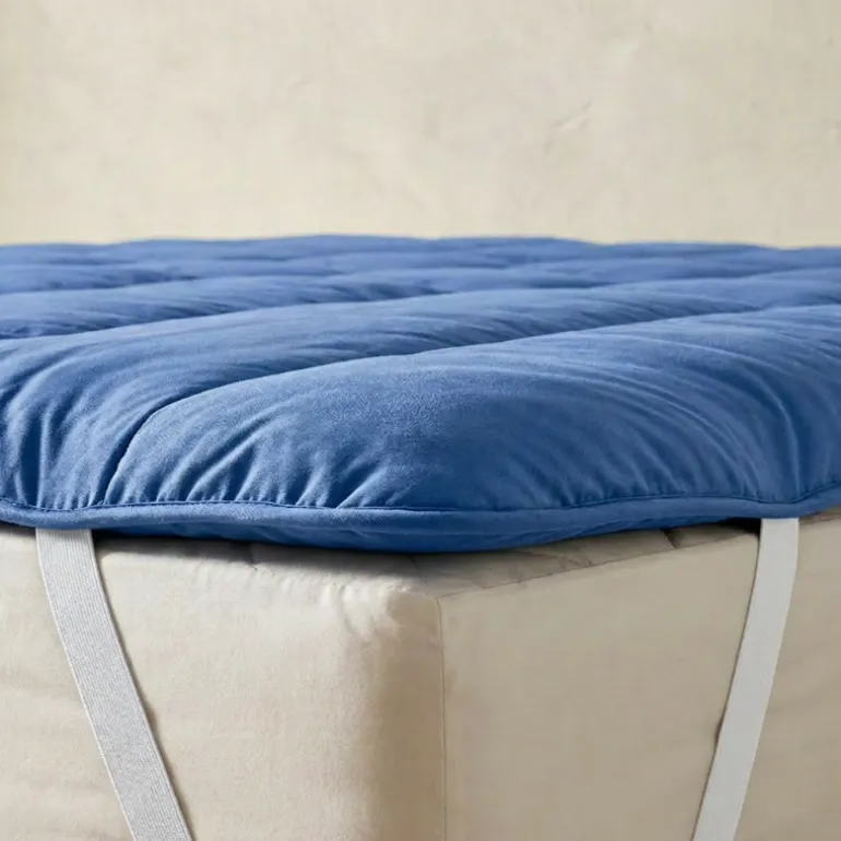 Wasbare Topper & Hoeslaken in 1 - Blauw