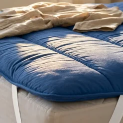 Wasbare Topper & Hoeslaken in 1 - Blauw