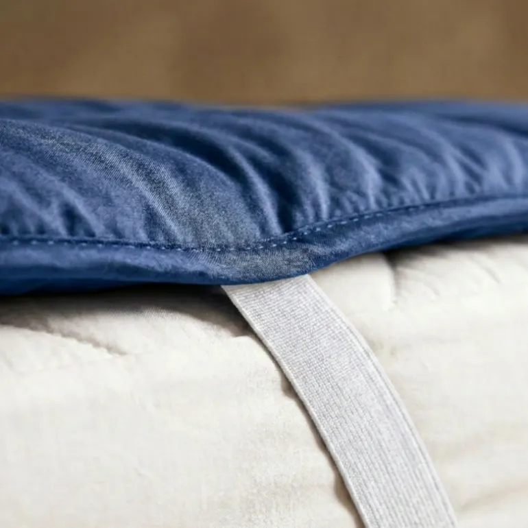 Wasbare Topper & Hoeslaken in 1 - Blauw