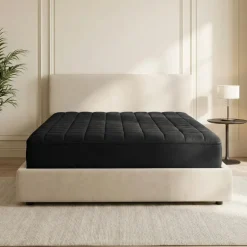 Wasbare Topper & Hoeslaken in 1 – Ultiem Slaapcomfort - Zwart