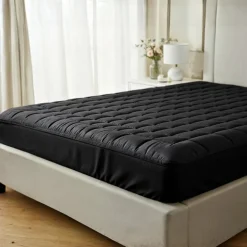 Wasbare Topper & Hoeslaken in 1 – Ultiem Slaapcomfort - Zwart
