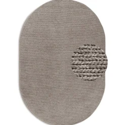 Wollen Vloerkleed Francois Ovaal - Beige