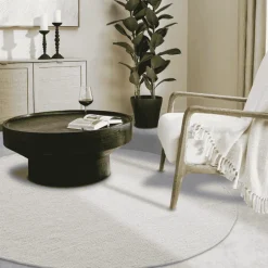 Wollen Vloerkleed Francois Rond - Creme