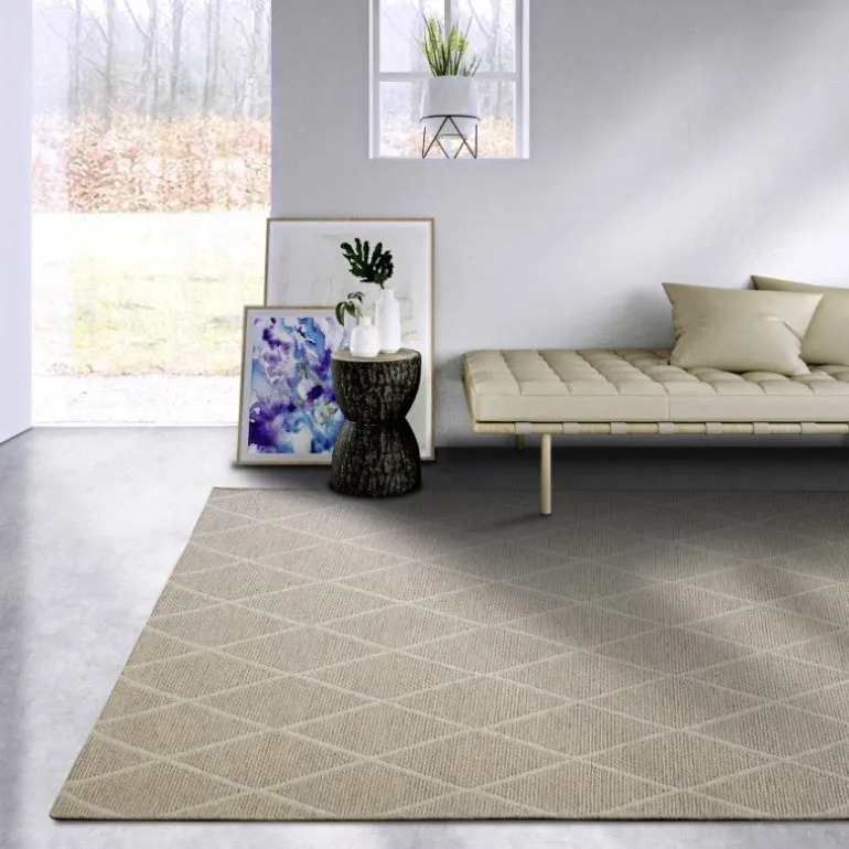 Wollen Vloerkleed Maria - Beige