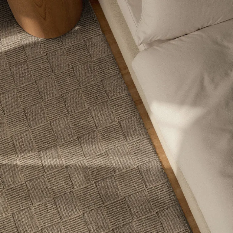 Wollen Vloerkleed Scala - Grijs / Beige