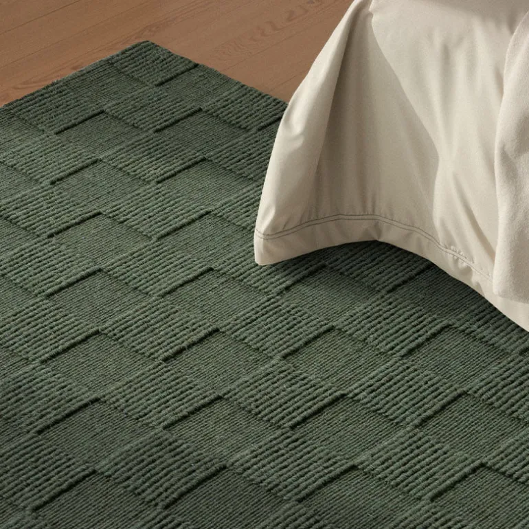 Wollen Vloerkleed Scala - Groen